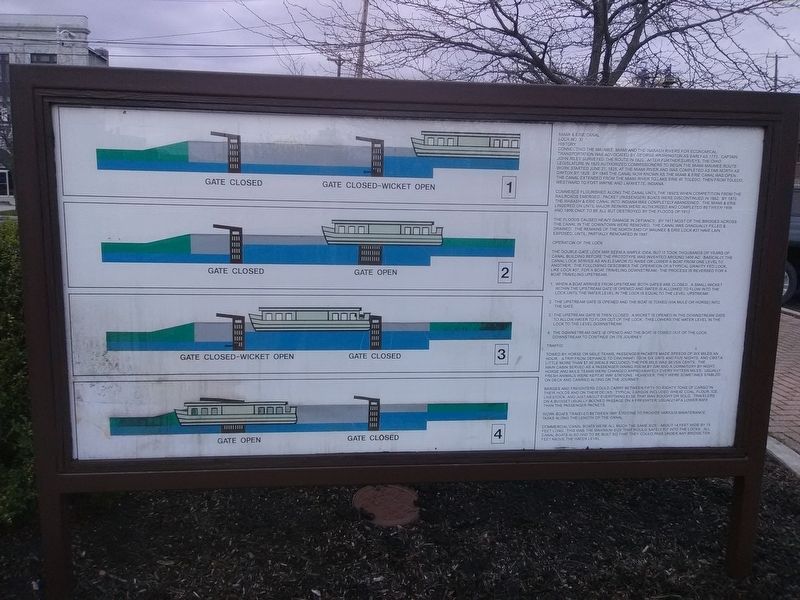 Miami & Erie Canal Lock No. 37 Marker image. Click for full size.