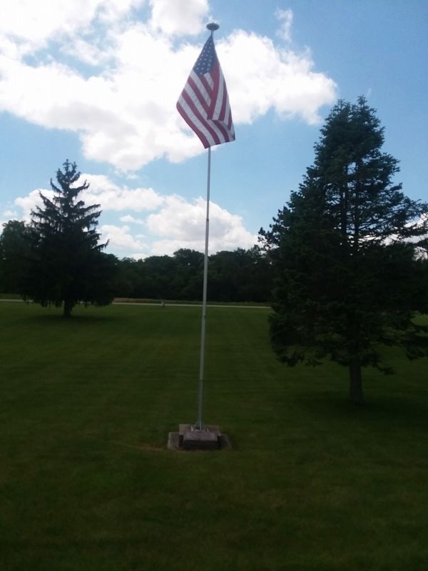 Ney Veterans Memorial Flagpole Marker image. Click for full size.