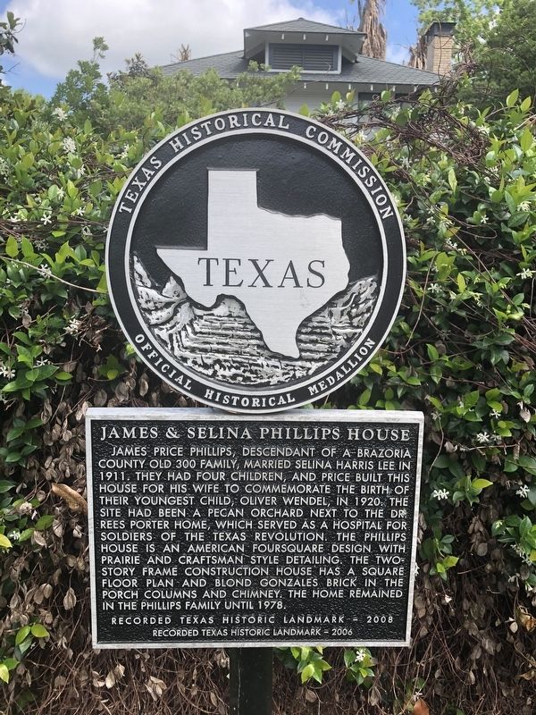 James & Selina Phillips House Marker image. Click for full size.
