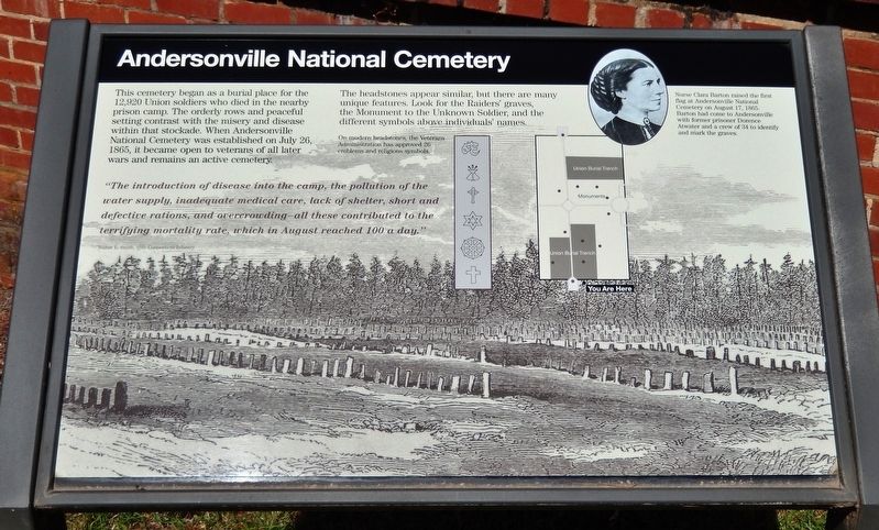 Andersonville National Cemetery Marker image. Click for full size.