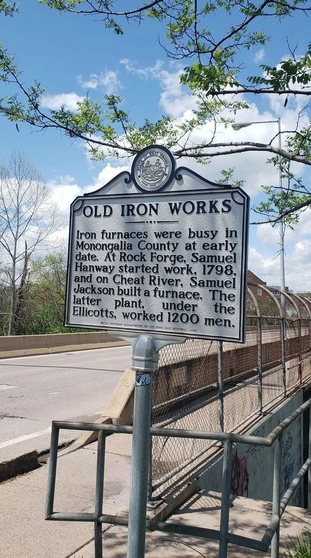 Old Iron Works Marker image. Click for full size.