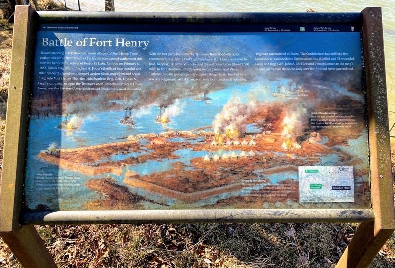 Battle of Fort Henry Marker image. Click for full size.