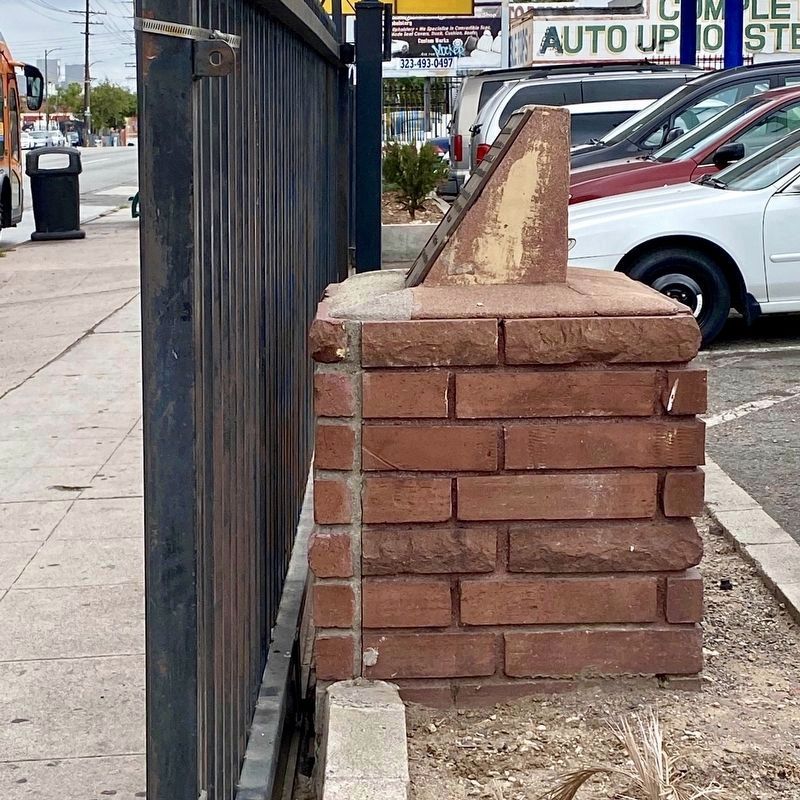 Corner of Los Angeles Marker. Click for full size. Corner of Los Angeles Marker image. Click for full size.
