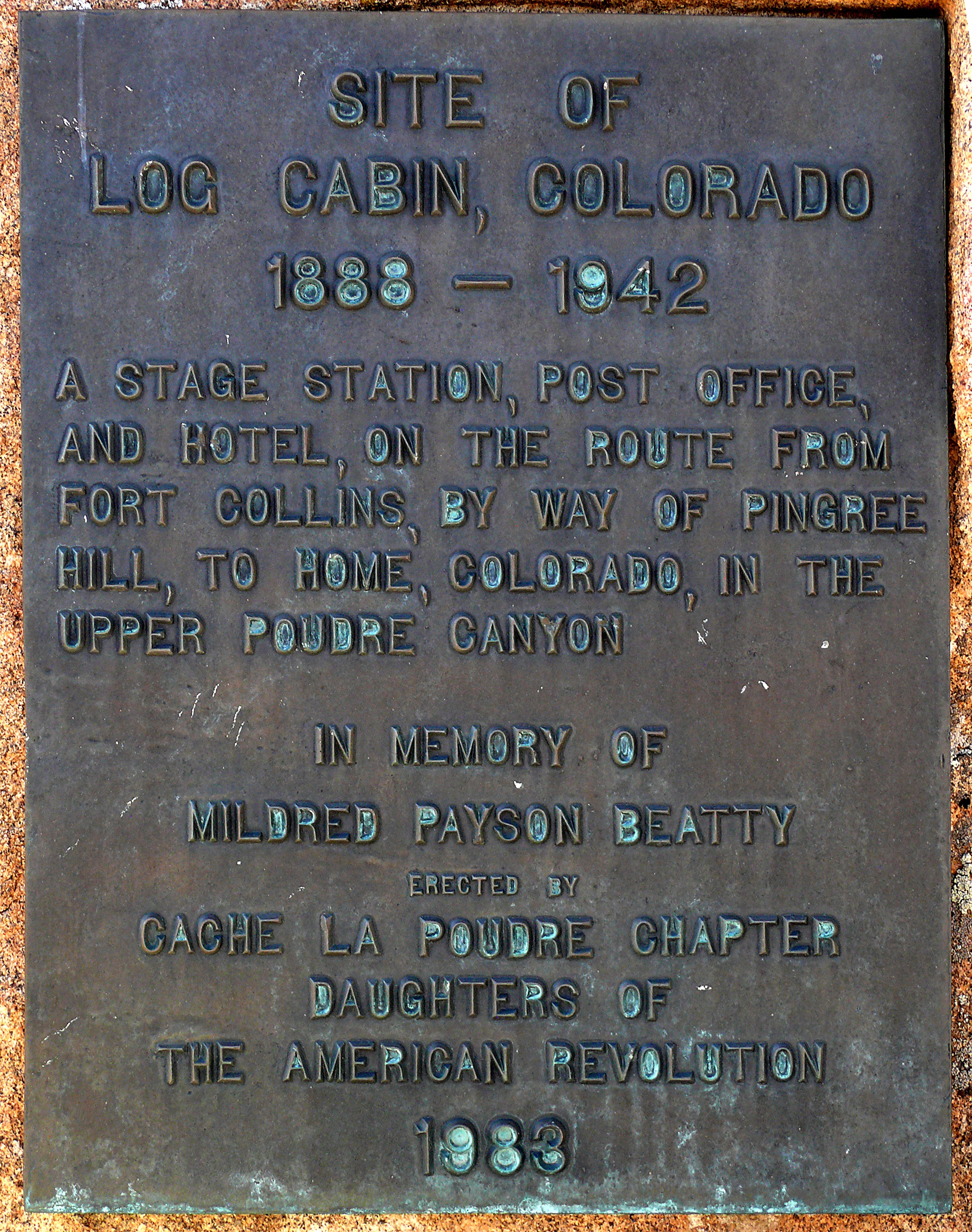 Log Cabin, Colorado Marker
