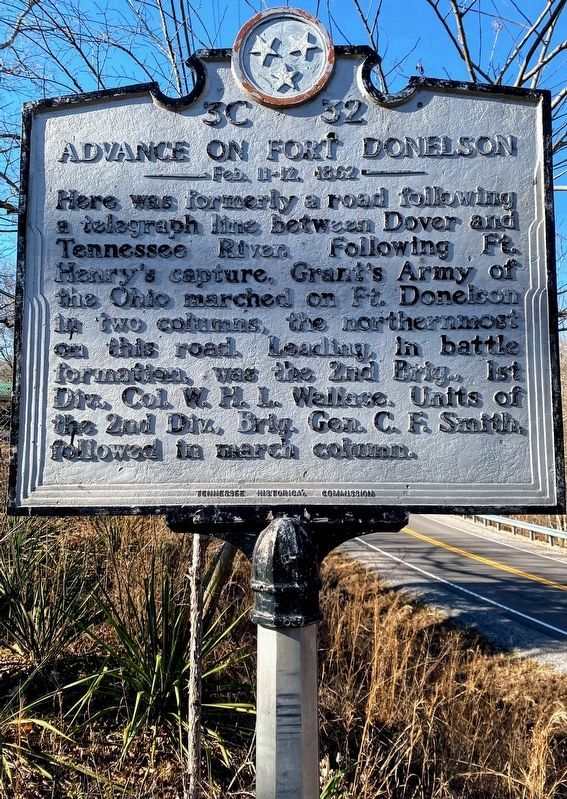 Advance on Fort Donelson Marker. Click for full size. Advance on Fort Donelson Marker image. Click for full size.