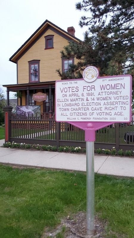 Votes For Women Marker image. Click for full size.