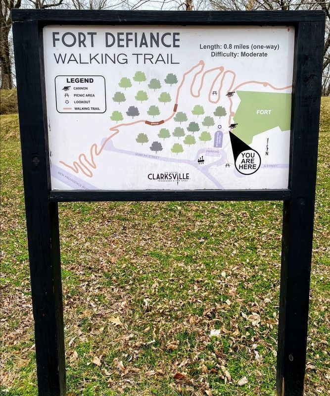 Fort Defiance Walking Trail Map image. Click for full size.