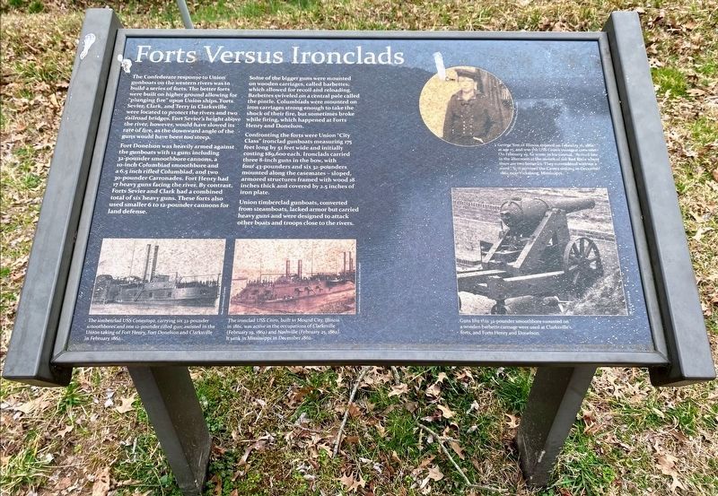 Forts Versus Ironclads Marker image. Click for full size.