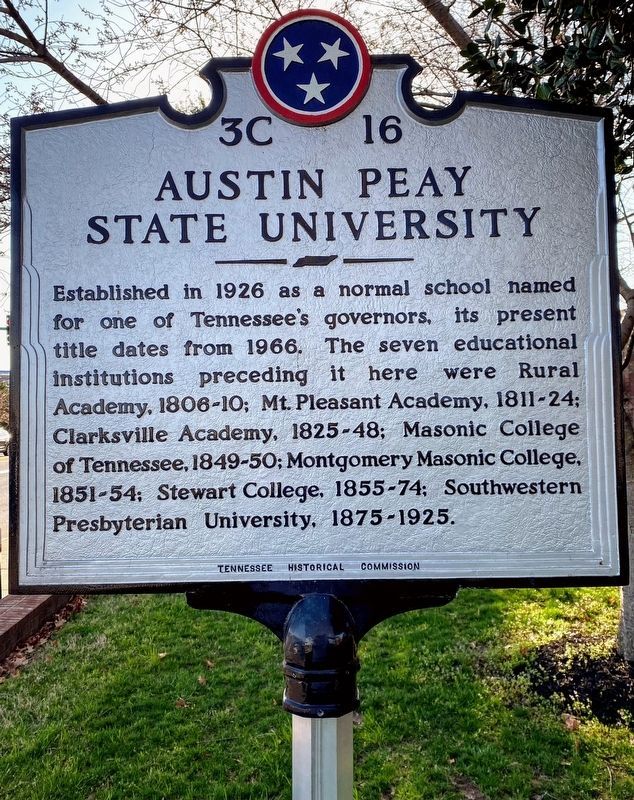 Austin Peay State University Marker image. Click for full size.