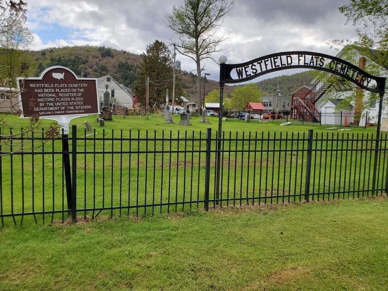 Westfield Flats Cemetery Marker image. Click for full size.