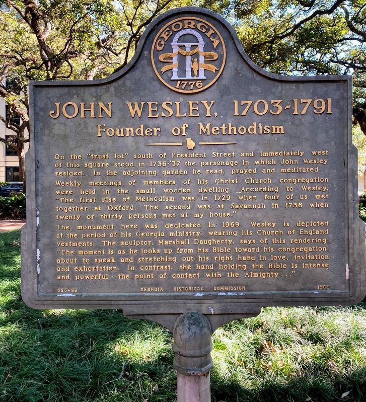 John Wesley, 1703- 1791 Marker image. Click for full size.
