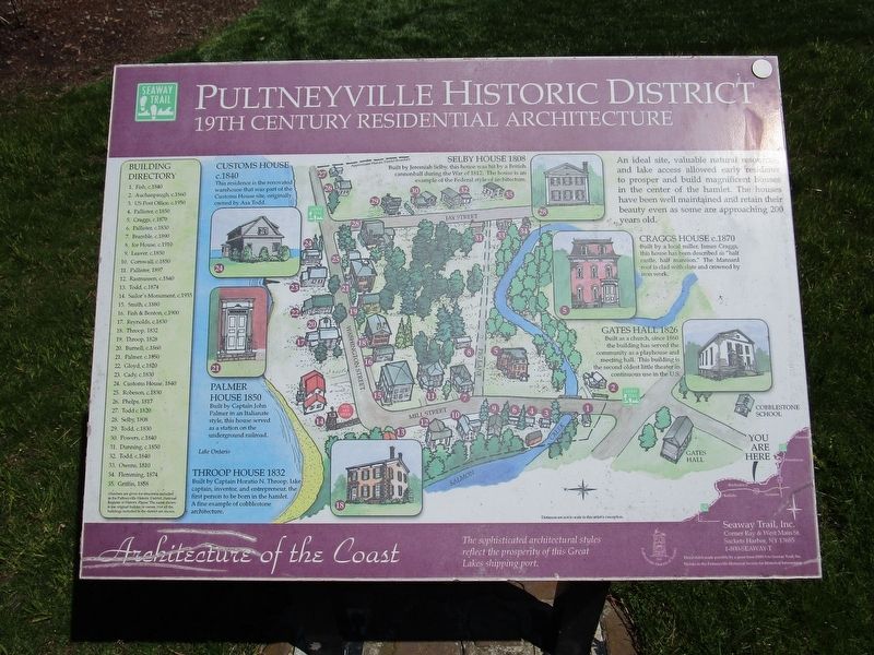 Pultneyville Historic District Marker image. Click for full size.