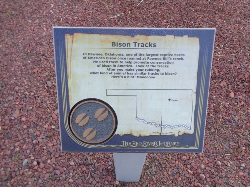 Bison Tracks Marker image. Click for full size.
