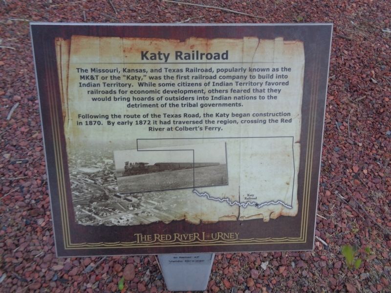 Katy Railroad Marker image. Click for full size.