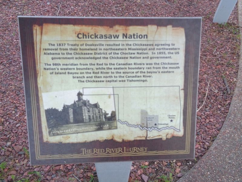 Chickasaw Nation Marker image. Click for full size.