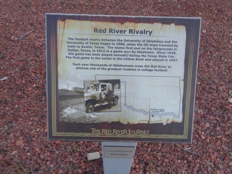 Red River Rivalry Marker image. Click for full size.