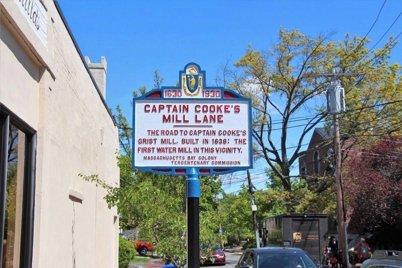 Captain Cooke’s Mill Lane Marker. Click for full size. Captain Cooke’s Mill Lane Marker image. Click for full size.