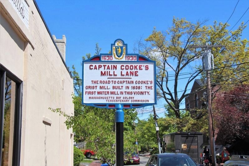 Captain Cookes Mill Lane Marker image. Click for full size.