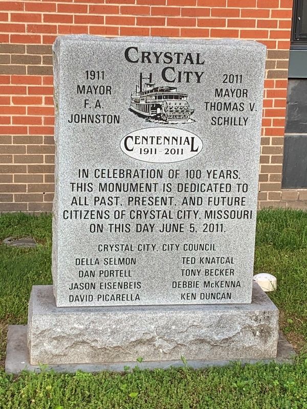 Crystal City Cententennial 1911-2011 Marker image. Click for full size.