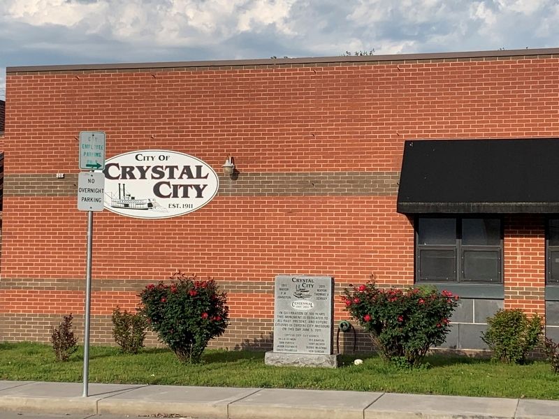 Crystal City Centennial 1911-2011 Marker image. Click for full size.