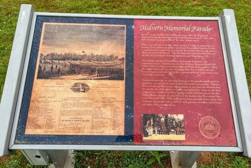 Malvern Memorial Parade Marker image. Click for full size.