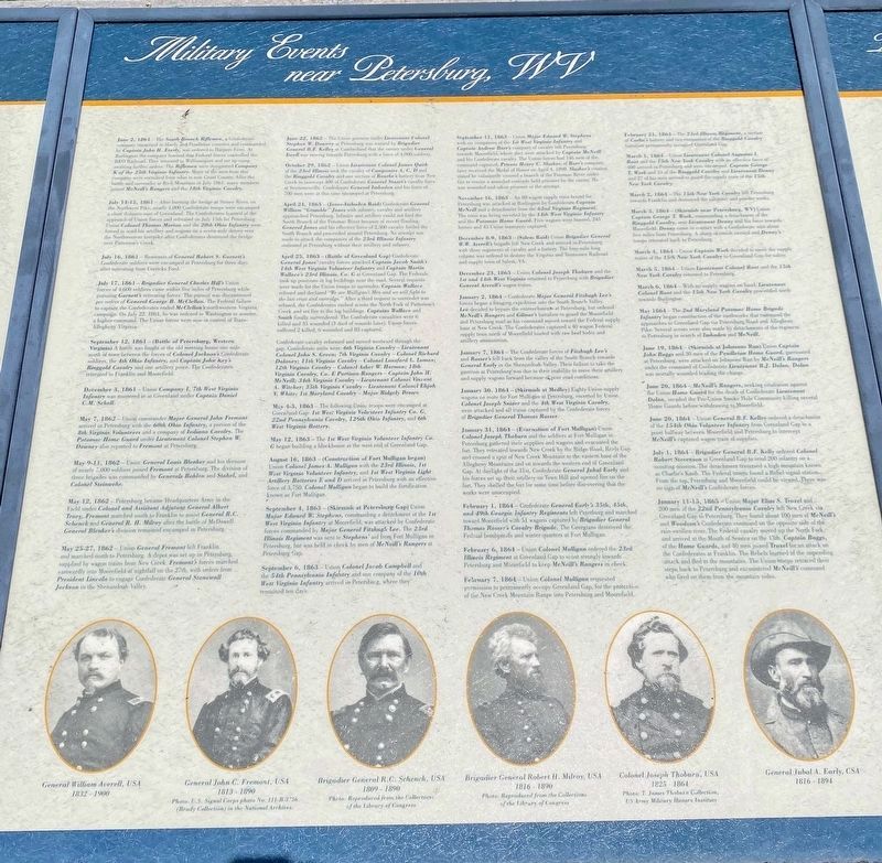 Military Events near Petersburg, WV Marker image. Click for full size.