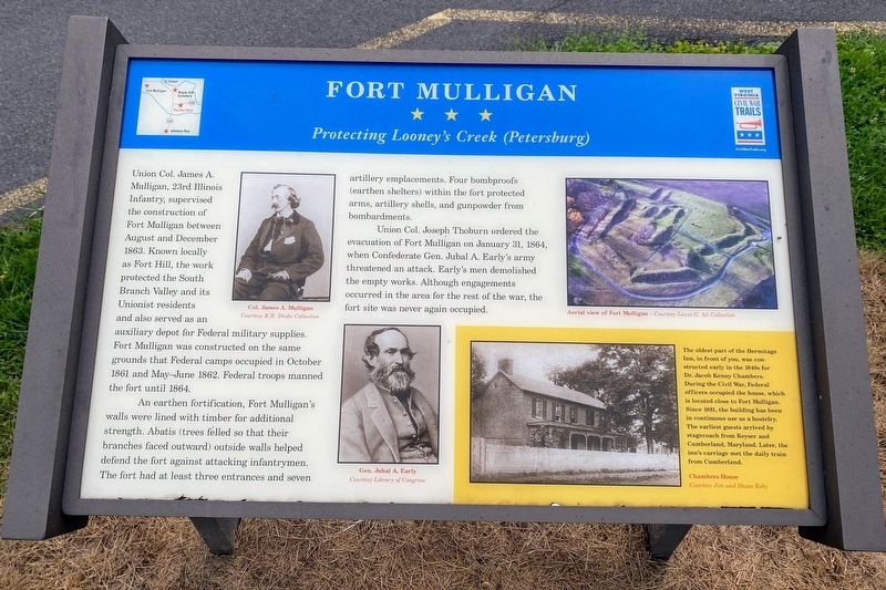 Fort Mulligan Marker image. Click for full size.