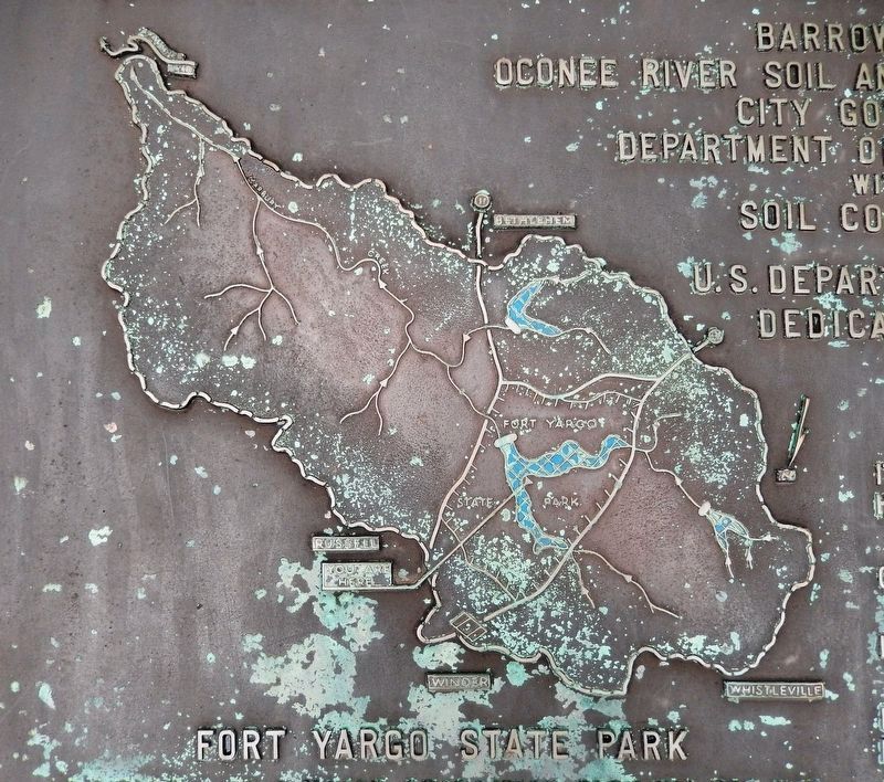 Marker detail: Marbury Creek Watershed Map image. Click for full size.