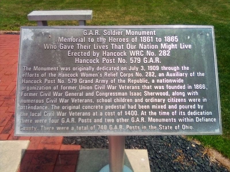 G.A.R. Soldiers Monument image. Click for full size.