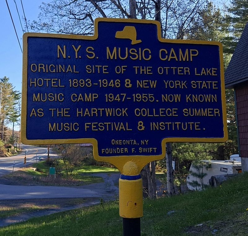 N.Y.S. Music Camp Marker image. Click for full size.