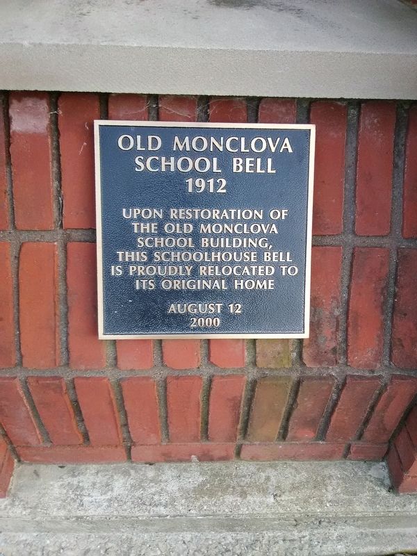 Old Monclova School Bell Marker. Click for full size. Old Monclova School Bell Marker image. Click for full size.