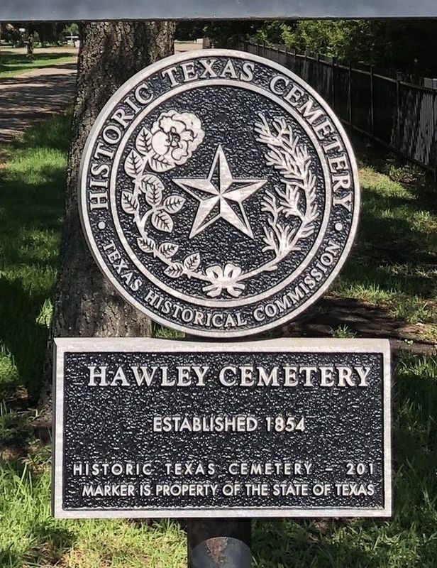 Hawley Cemetery Marker image. Click for full size.