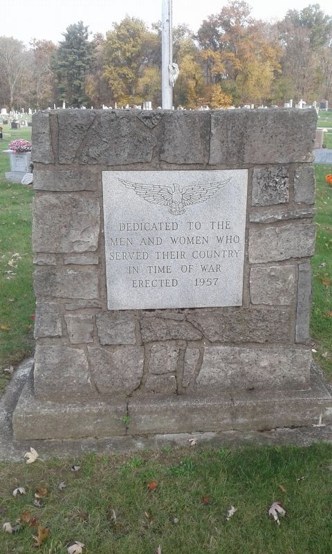 Mount Pleasant Cemetery Veterans Memorial image. Click for full size.