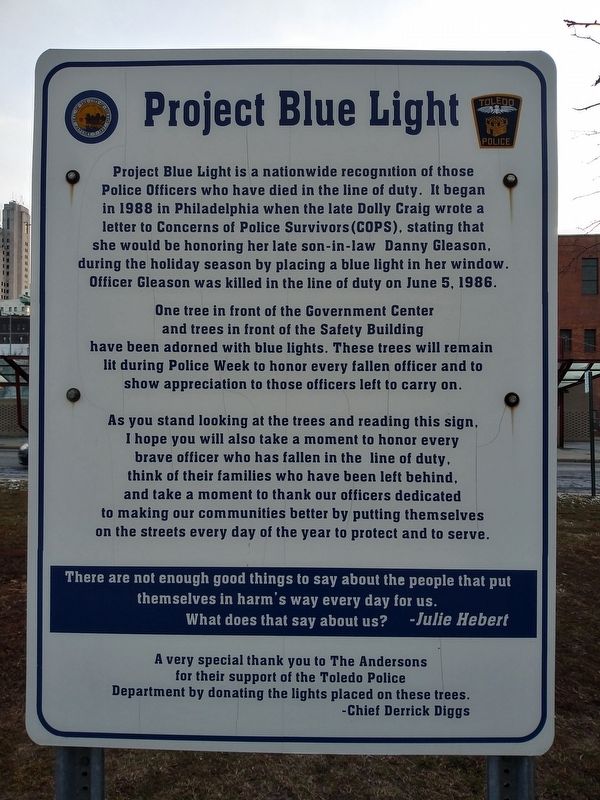 Project Blue Light Marker image. Click for full size.