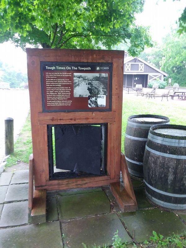 Tough Times On The Towpath Marker image. Click for full size.