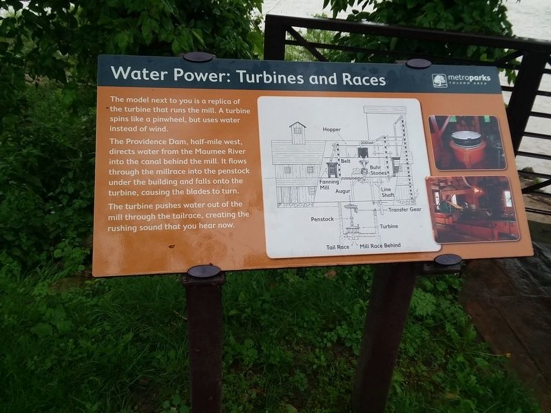 Water Power Turbines and Races Marker image. Click for full size.