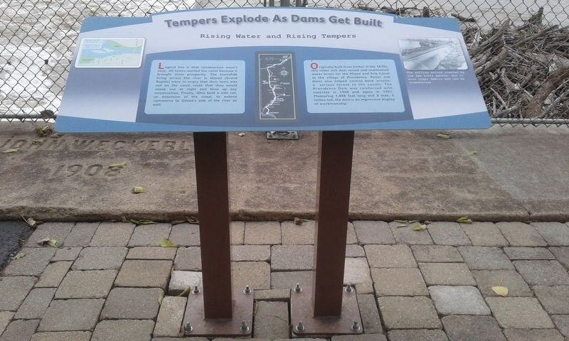 Tempers Explode As Dams Get Built Marker. Click for full size. Tempers Explode As Dams Get Built Marker image. Click for full size.