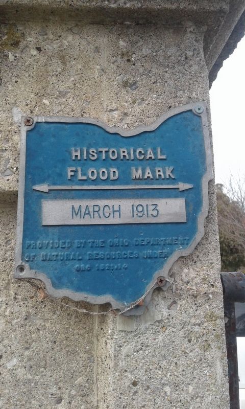 March 1913 Flood Marker image. Click for full size.