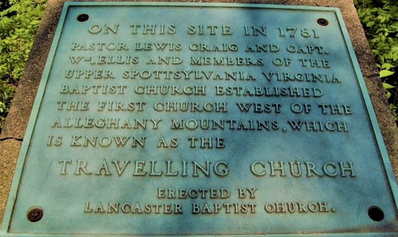 The Traveling Church Monument. Click for full size. The Traveling Church Monument image. Click for full size.