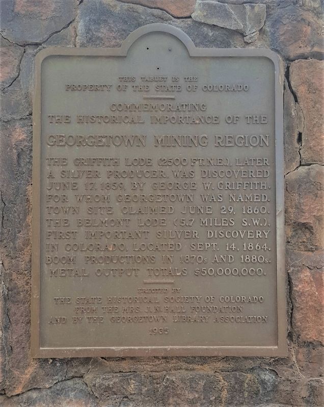 Commemorating the Historical Importance of the Georgetown Mining Region Marker image. Click for full size.