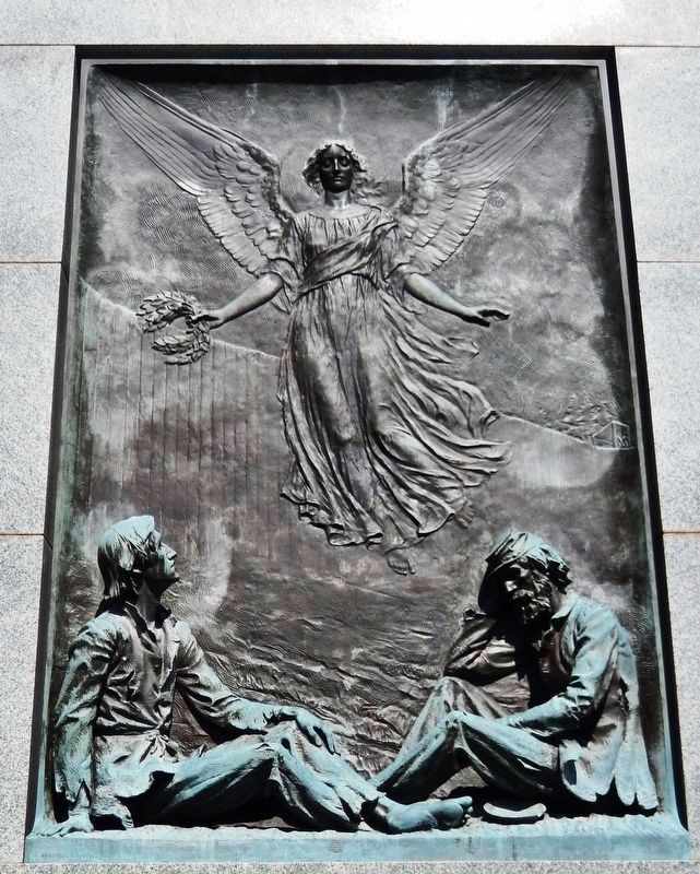 New York State Monument<br>(<i>west side sculpture detail</i>) image. Click for full size.