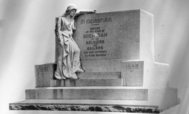 Marker detail: Michigan Monument image. Click for full size.