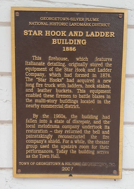 Star Hook and Ladder Building 1886 Marker image. Click for full size.