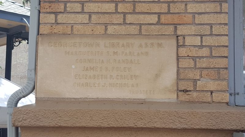 John Tomay Memorial Library Cornerstone image. Click for full size.