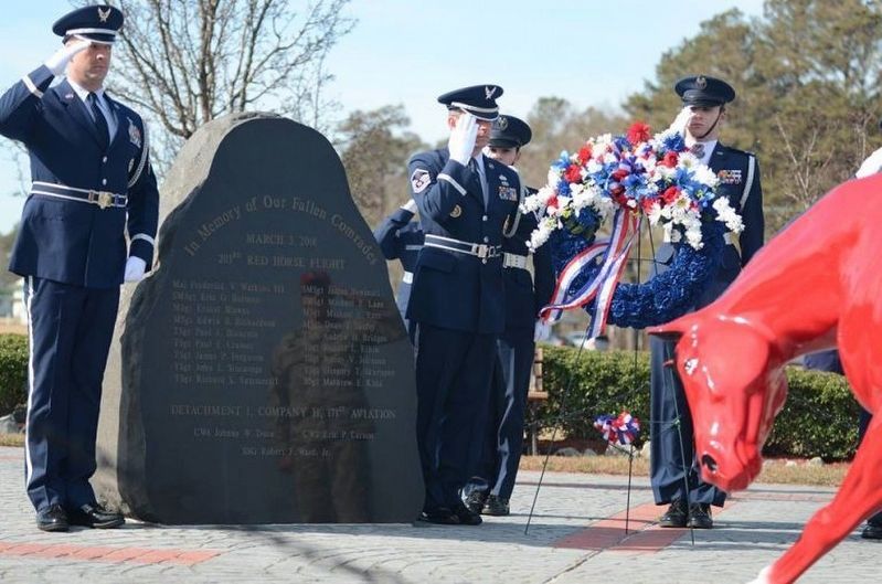 VNG remembers victims of 203rd RED HORSE 2001 crash image. Click for more information.