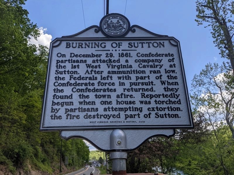 Burning of Sutton Marker image. Click for full size.