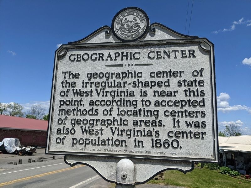 Geographic Center Marker image. Click for full size.