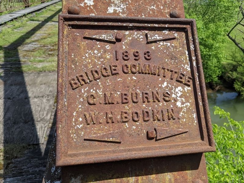 Burnsville Bridge Plaque. Click for full size. Burnsville Bridge Plaque image. Click for full size.