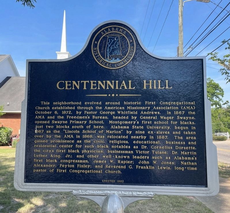 Centennial Hill Marker image. Click for full size.