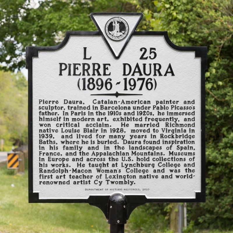 Pierre Daura Marker. Click for full size. Pierre Daura Marker image. Click for full size.